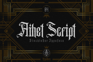 Aihet Script Review: A Bold, Gothic Typeface for Modern Projects