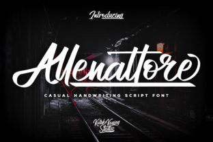 Allenattore Font: A Bold, Handwritten Typeface for Creative Branding