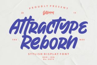 Attractype Reborn: A Stylish Font for Bold Digital Design