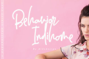 Behavior Indihome: A Script Font with Heart