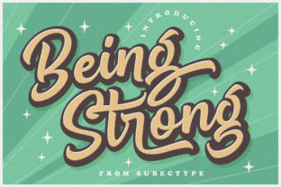 Being Strong Font: A Bold Display Typeface for Digital Design