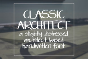 Classic Architect Font: A Playful Handwritten Typeface for Branding Projects