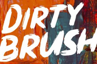 Dirty Brush Font: A Display Typeface for Digital Designers