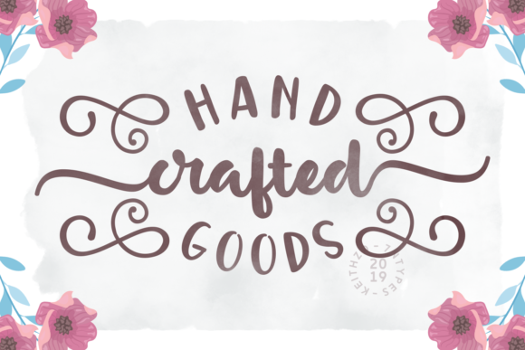Handcrafted Goods: A Bold, Elegant Typeface for Web Design