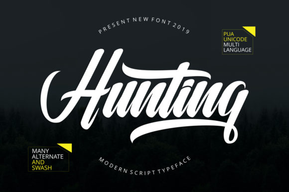 Hunting Font: A Script for Editorial Elegance