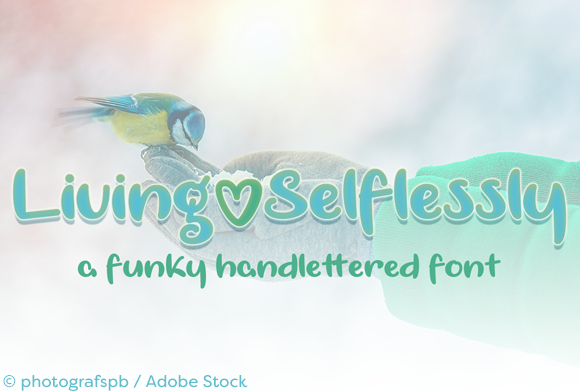 Living Selflessly Font: A Polished Touch for Real-World Branding