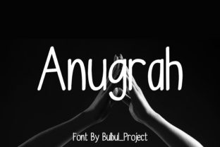 Modern Script Font Anugrah for Editorial Design
