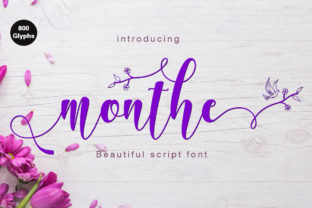 Monthe: A Script Font with Elegance and Personality